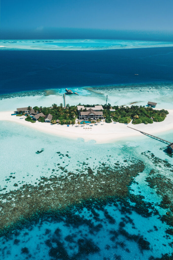 Four Seasons Voavah Private Island is one of the best Maldives resorts for couples