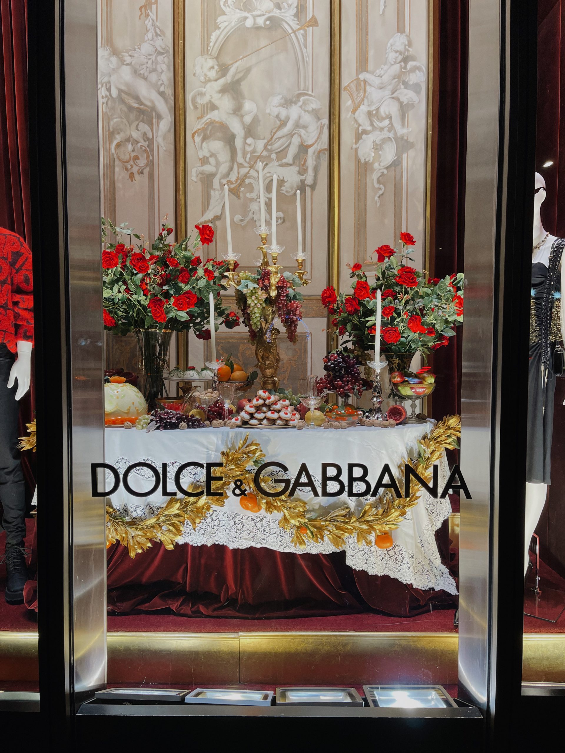 Dolce and Gabbana window display 5th Avenue