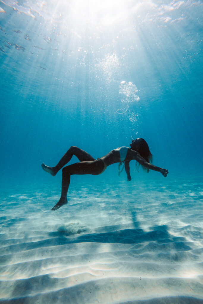 Salty Luxe underwater photography in the Bahamas