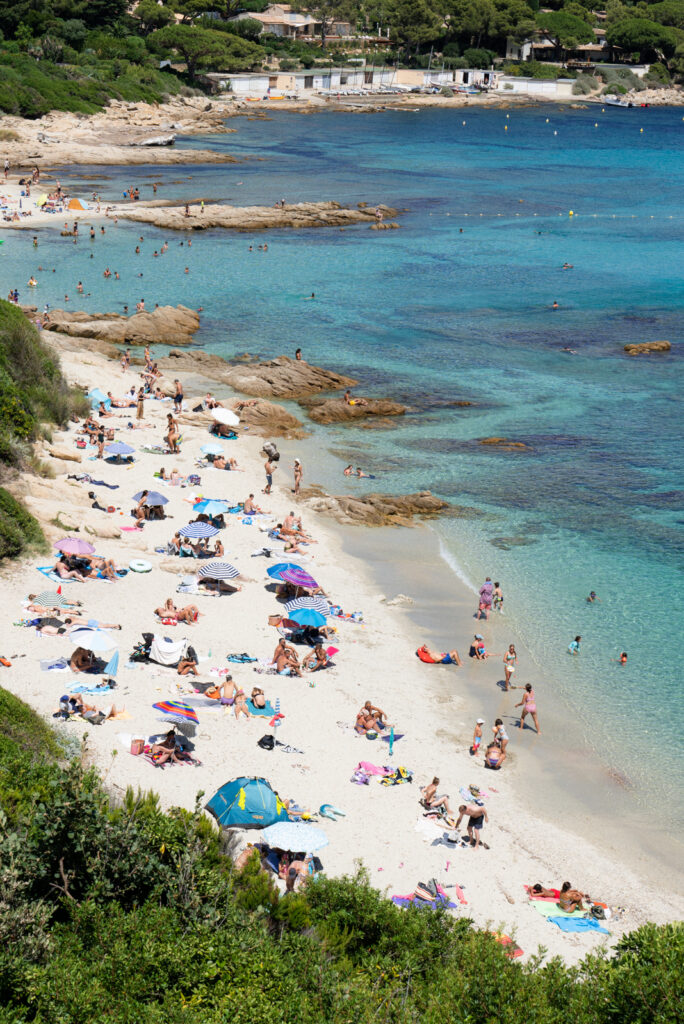 beach in saint tropez france, one of the best places to visit on the french riviera