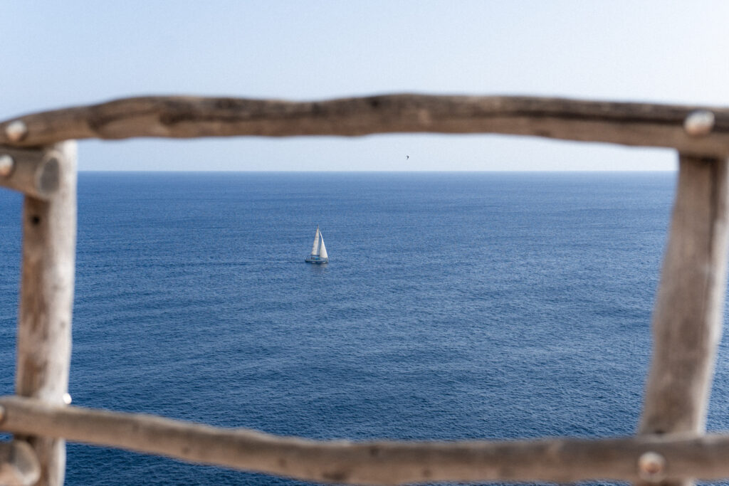 a sailboat in menorca