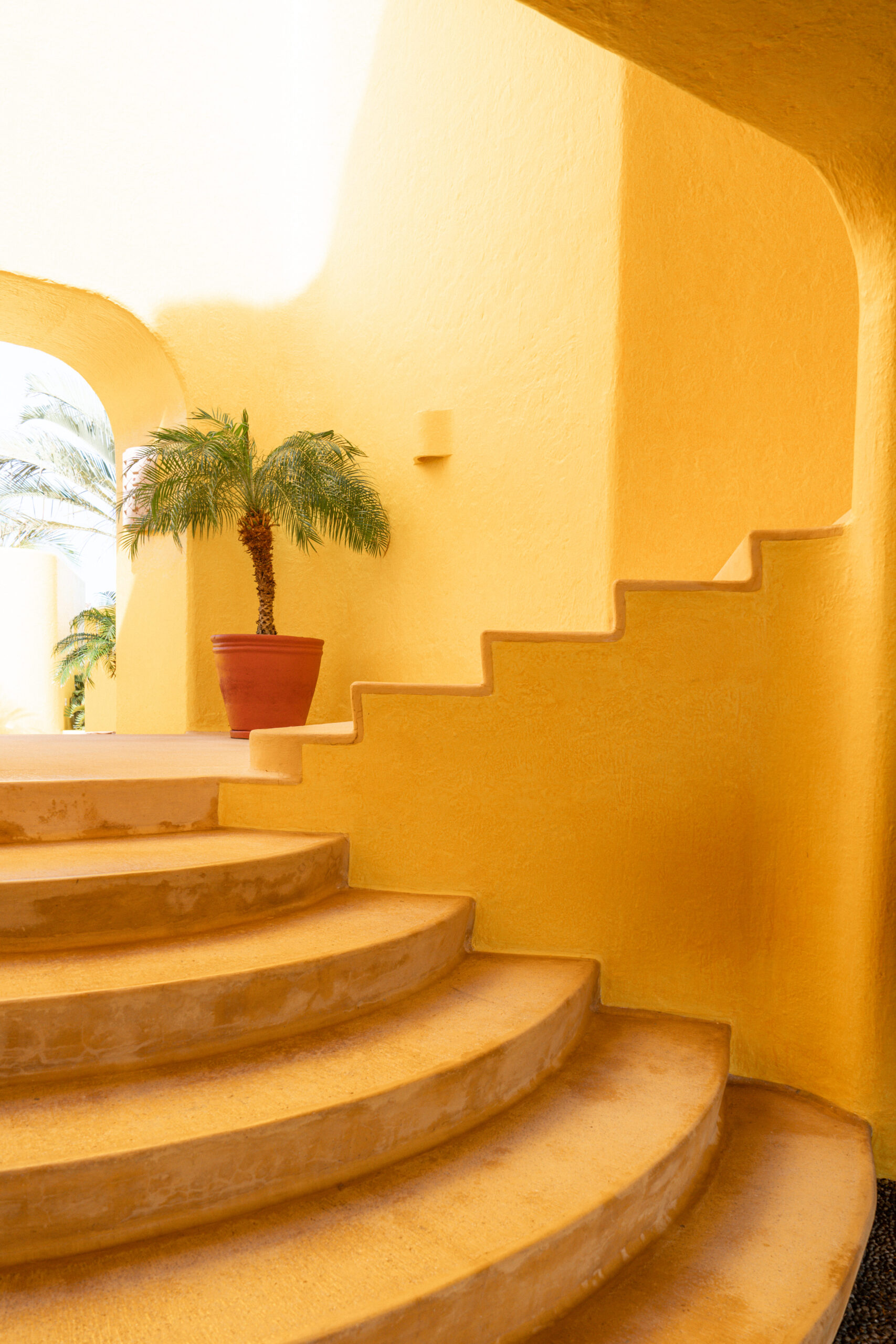 yellow interior of costa careyes mexico