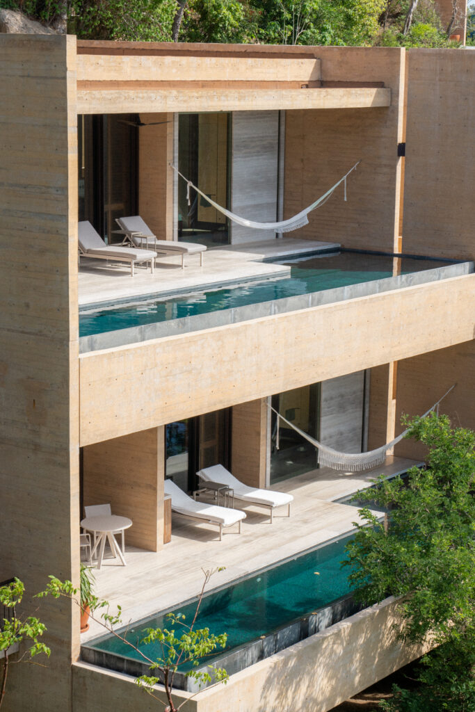 private pools in cliffside panoramic suite at four seasons resort tamarindo