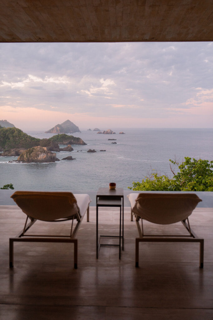 view from four seasons tamarindo of the ocean on the pacific coast of mexico