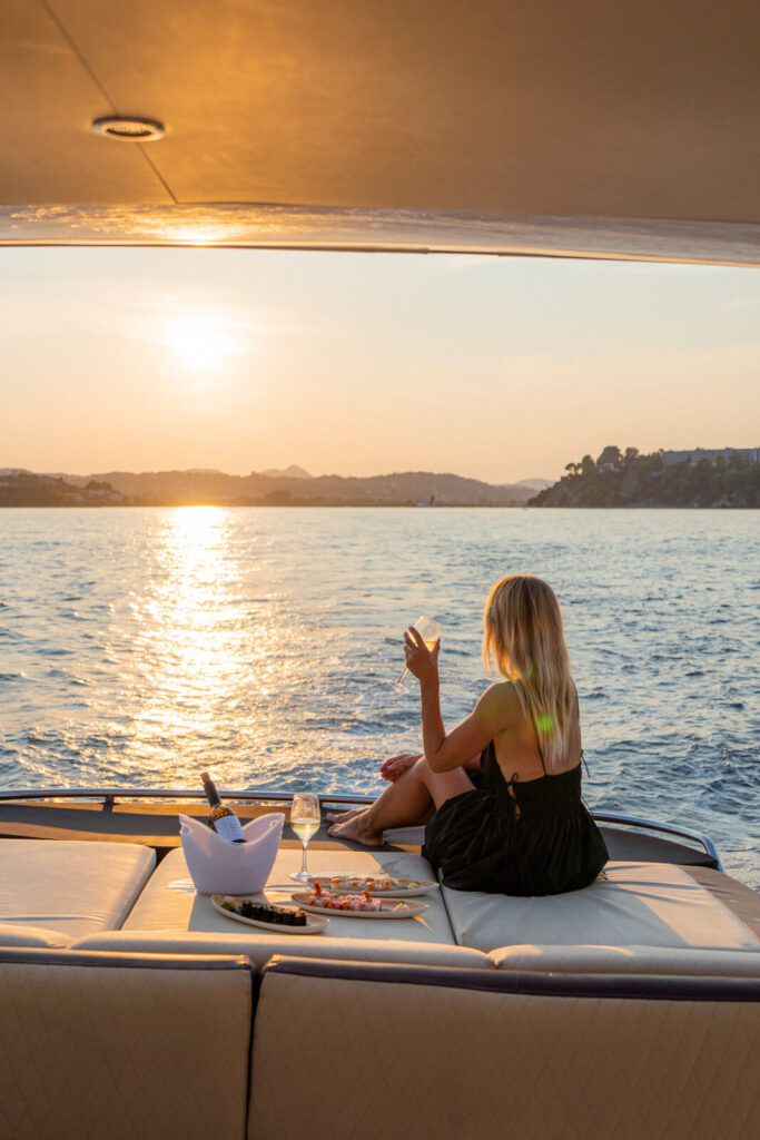 sunset yacht ride with Grecotel Corfu Imperial