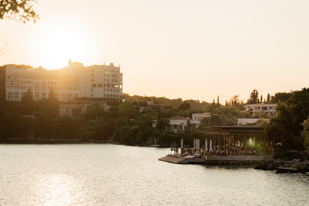 sunset at Grecotel Corfu Imperial