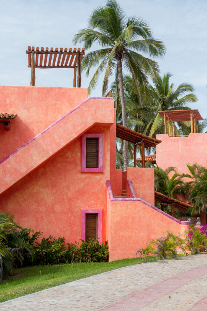 las alamandas, one of the most colorful resorts in mexico